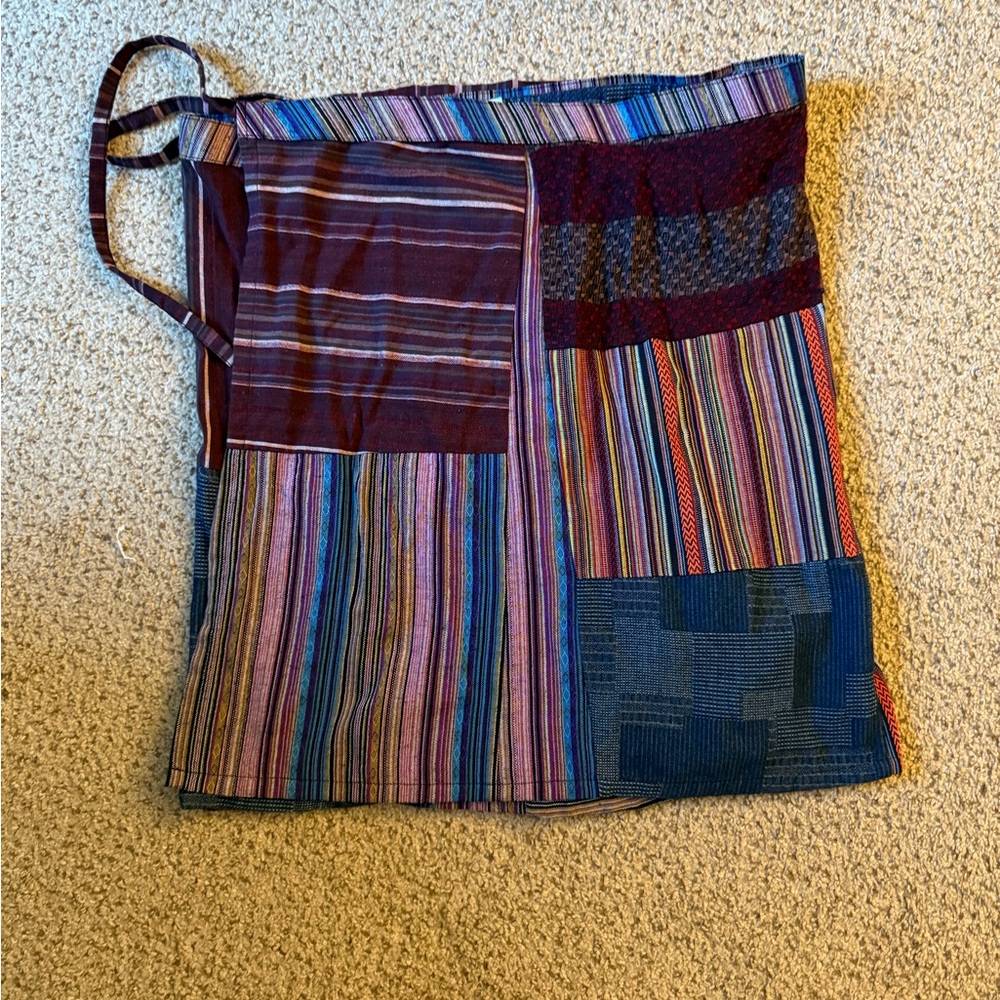 NATURAL LIFE Multicolor Patchwork Mini Skirt